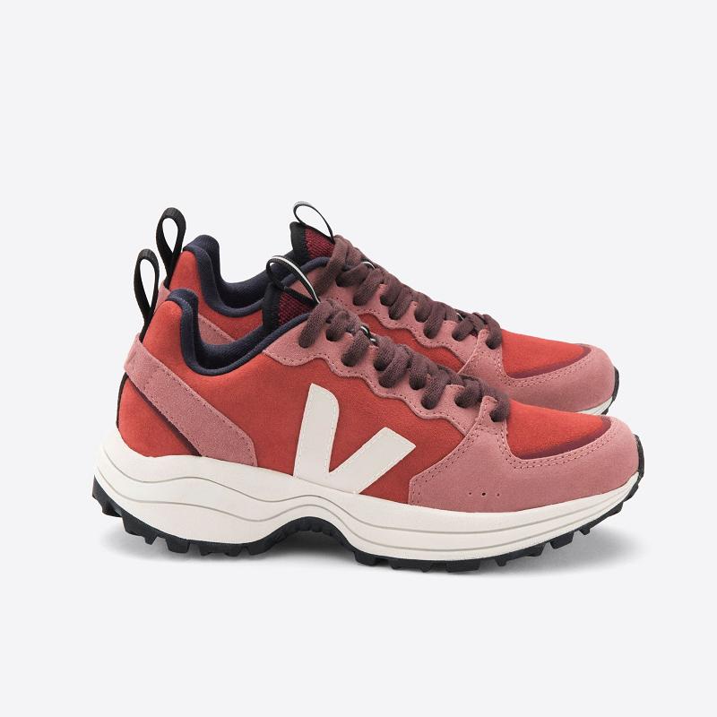 Zapatillas Veja Mujer España - Venturi Tenis Rojas Suede ES4669822